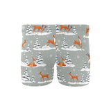Beautiful deers Winter Christmas Men's Swimming Trunks