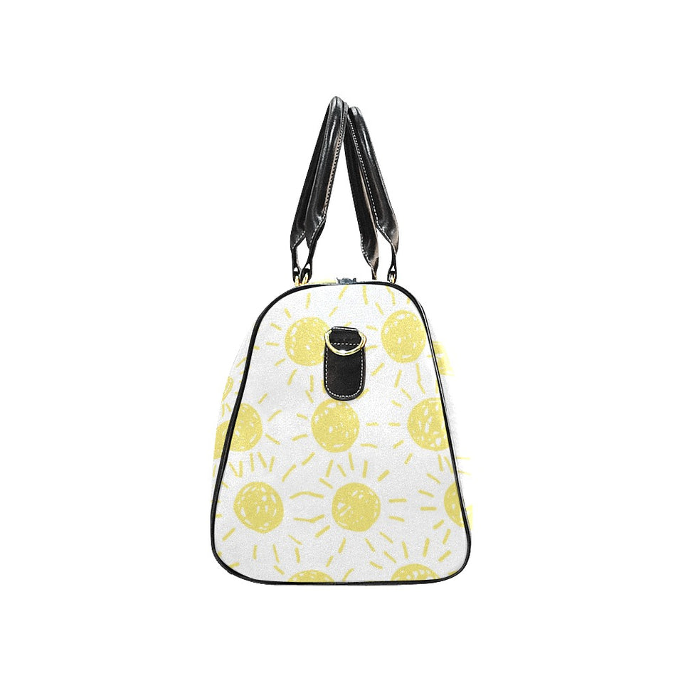 hand drawn sun pattern Travel Bag