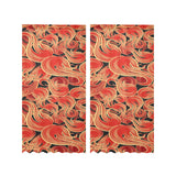 Fire flame pattern Gauze Curtain