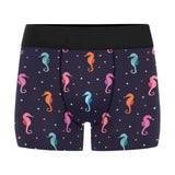 Watercolor colorful seahorse pattern Men's All Over Print Boxer Briefs Men's Underwear