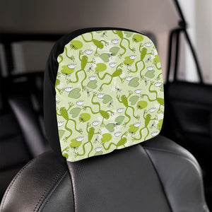 Cute frog dragonfly pattern Car Headrest Cover