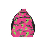 Alien Pattern Print Design 03 All Over Print Chest Bag