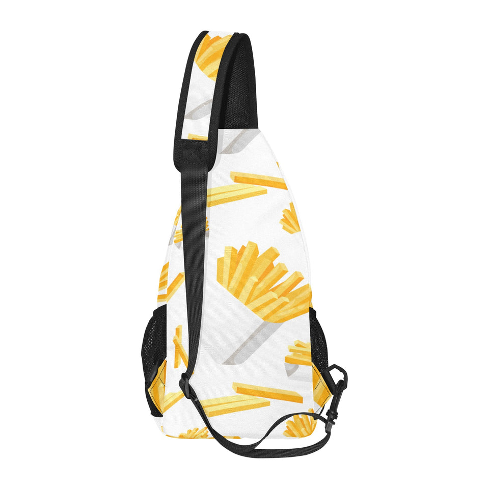French fries white paper box pattern All Over Print Chest Bag