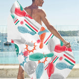 Watercolor bowling pattern Beach Towel