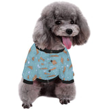 Sea otters pattern All Over Print Pet Dog Round Neck Fuzzy Shirt