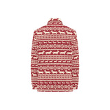 Dachshund Nordic pattern Women's Long Sleeve Polo Shirt