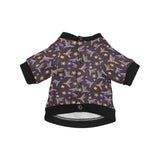 Hummingbird Pattern Print Design 04 All Over Print Pet Dog Round Neck Fuzzy Shirt