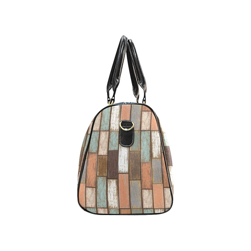 Wood Printed Pattern Print Design 02 Travel Bag