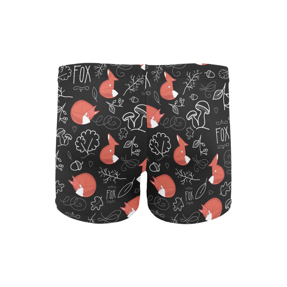 fox sleeping fox pattern Men's Swimming Trunks