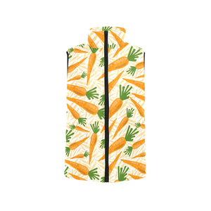 Carrot Pattern Print Design 01 Men's Padded Vest
