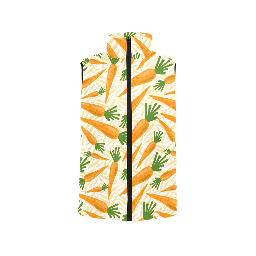 Carrot Pattern Print Design 01 Men's Padded Vest