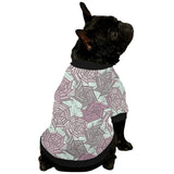 Spider web cobweb design color pattern All Over Print Pet Dog Round Neck Fuzzy Shirt