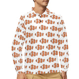 Clown Fish Pattern Print Design 05 Men's Long Sleeve Polo Shirt
