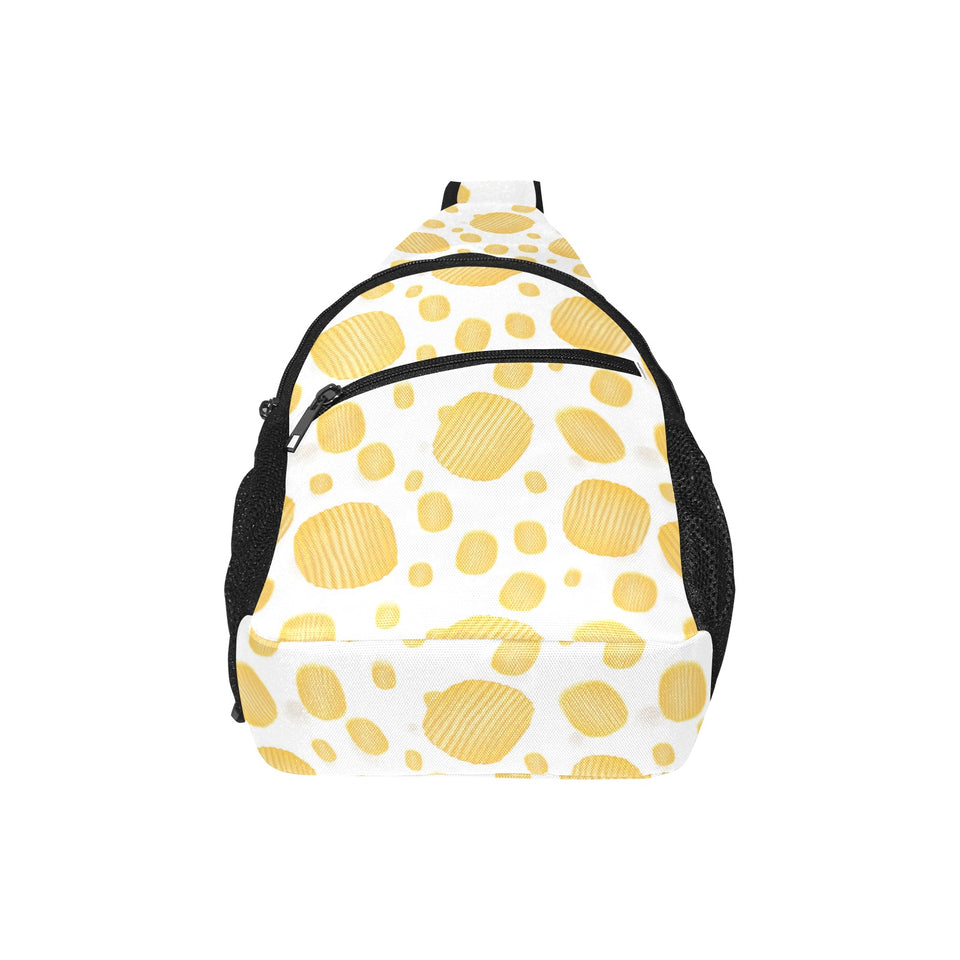 Potato Chips Pattern Print Design 03 All Over Print Chest Bag