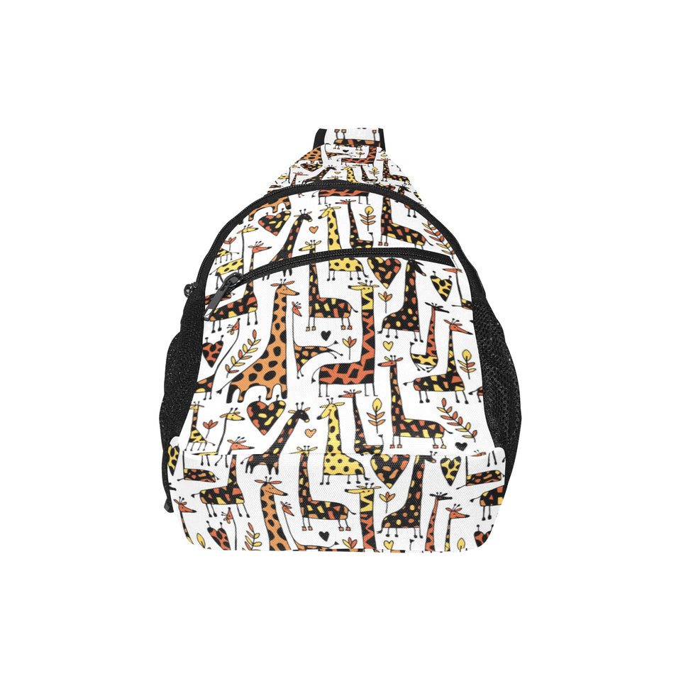 Giraffe Pattern Print Design 05 All Over Print Chest Bag