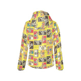 Camera Pattern Print Design 02 Women's Padded Hooded Jacket