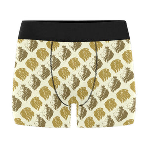 Lion Pattern Print Design 02 Men's All Over Print Boxer Briefs Men's Underwear