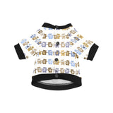 Teddy Bear Pattern Print Design 02 All Over Print Pet Dog Round Neck Fuzzy Shirt