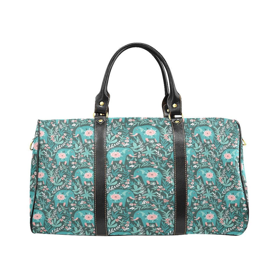 Elephants jungle pattern Travel Bag