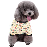 Mustache Beard Pattern Print Design 03 All Over Print Pet Dog Round Neck Fuzzy Shirt
