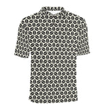Coffee bean abstract modern pattern Men's All Over Print Polo Shirt