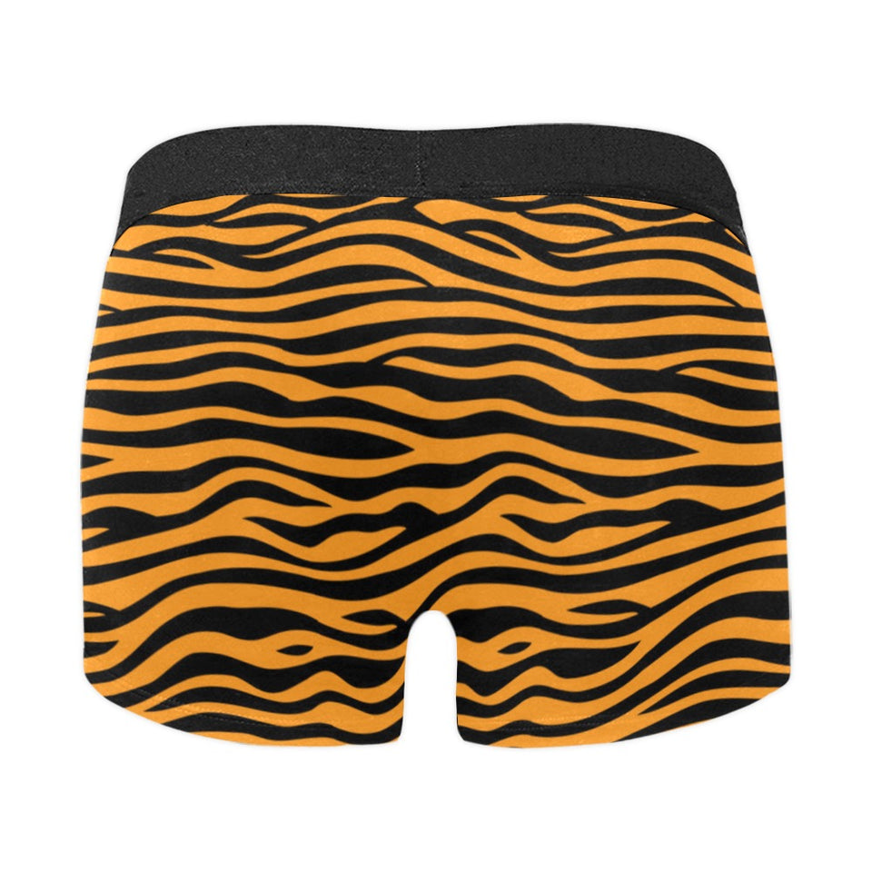 Bengal tigers skin print pattern background Men's All Over Print Boxer Briefs Men's Underwear