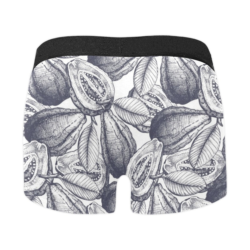 Guava tropical hand drawn pattern Men's All Over Print Boxer Briefs Men's Underwear