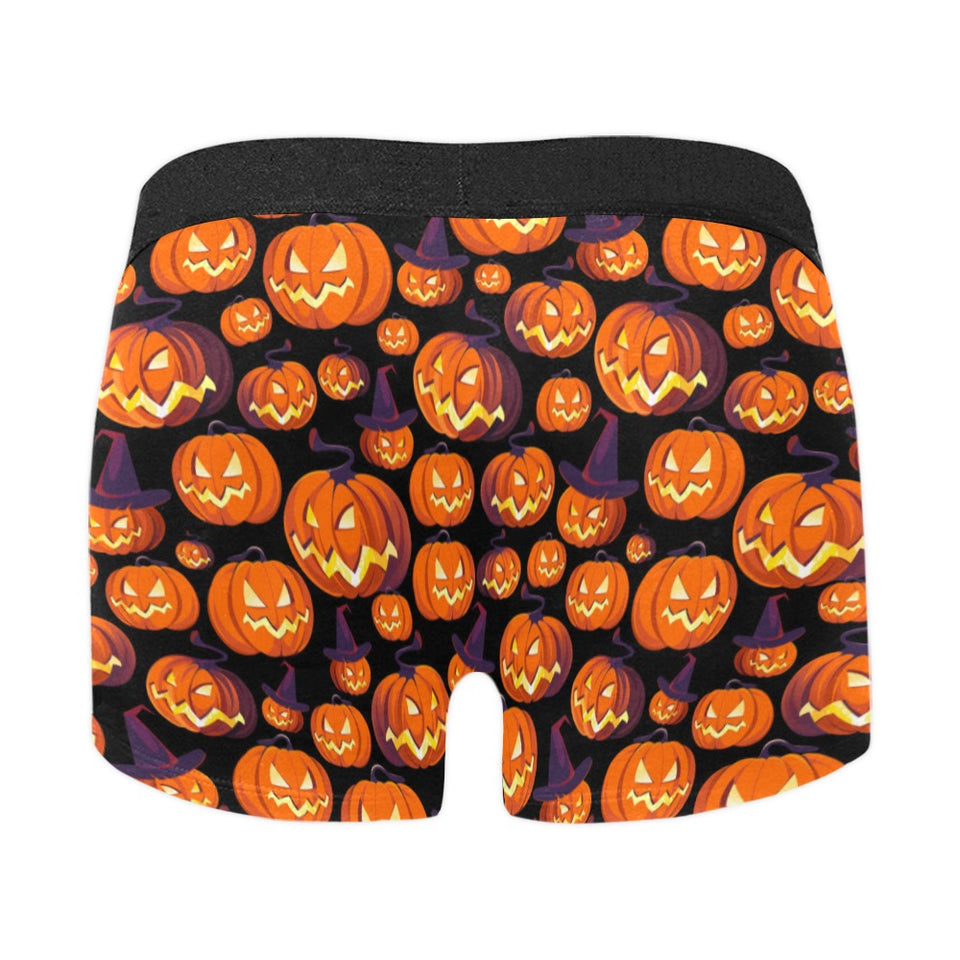 Halloween Pumpkin pattern Men's All Over Print Boxer Briefs Men's Underwear