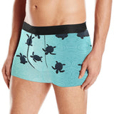 Sea turtle with blue ocean backgroud Men's All Over Print Boxer Briefs Men's Underwear