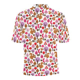 Squirrel Pattern Print Design 02 Men's All Over Print Polo Shirt