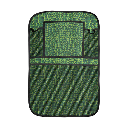 Crocodile Skin Printed Car Seat Back Organizer