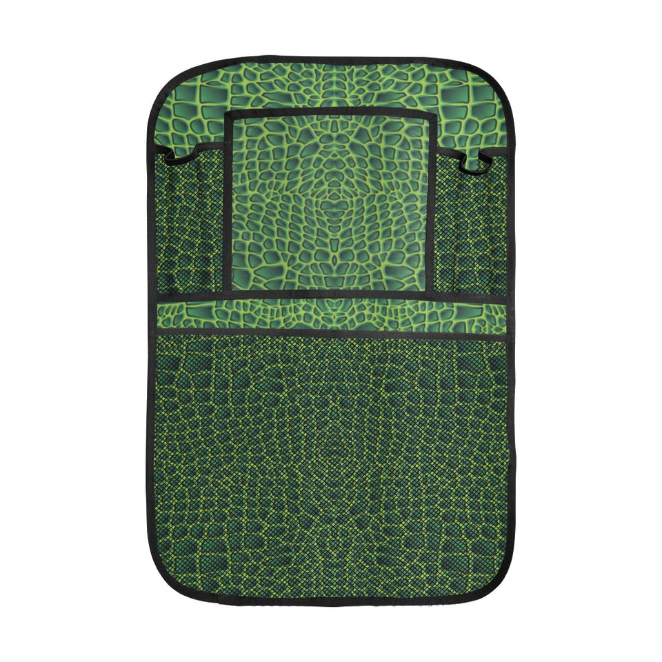 Crocodile Skin Printed Car Seat Back Organizer