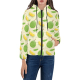 Durian pattern Women's Padded Hooded Jacket