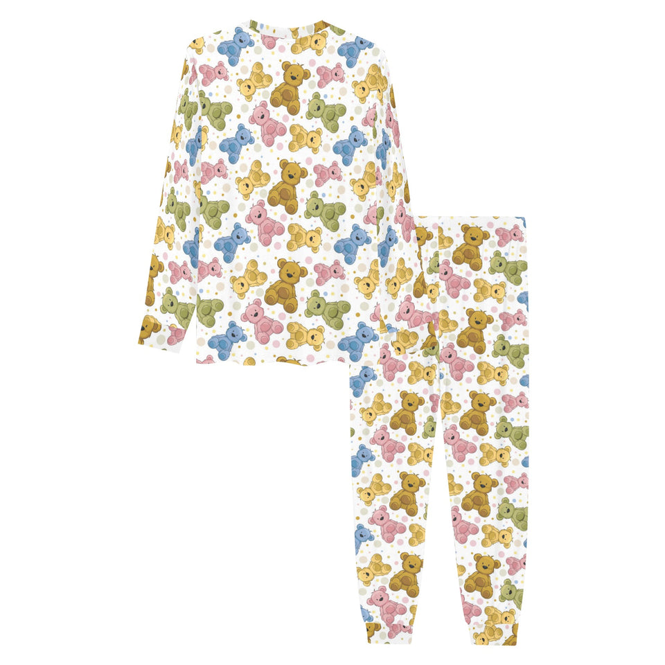 Teddy Bear Pattern Print Design 01 Men's All Over Print Pajama