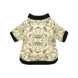 Light Green camouflage pattern All Over Print Pet Dog Round Neck Fuzzy Shirt