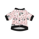 Cows milk product pink background All Over Print Pet Dog Round Neck Fuzzy Shirt