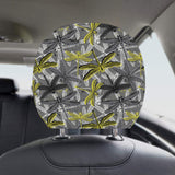 Hand drawn dragonfly pattern Car Headrest Cover