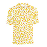 Fried Eggs Pattern Print Design 05 Men's All Over Print Polo Shirt