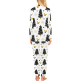 Christmas tree holly snow star pattern Women's All Over Print Pajama Set