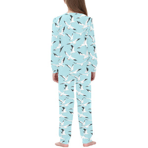 Seagull Pattern Print Design 01 Kids' Boys' Girls' All Over Print Pajama Set