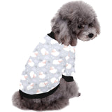 Sweet dreams sheep pattern All Over Print Pet Dog Round Neck Fuzzy Shirt