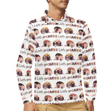 Camper Van Pattern Print Design 01 Men's Long Sleeve Polo Shirt