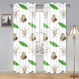 Color hand drawn cacao pattern Gauze Curtain