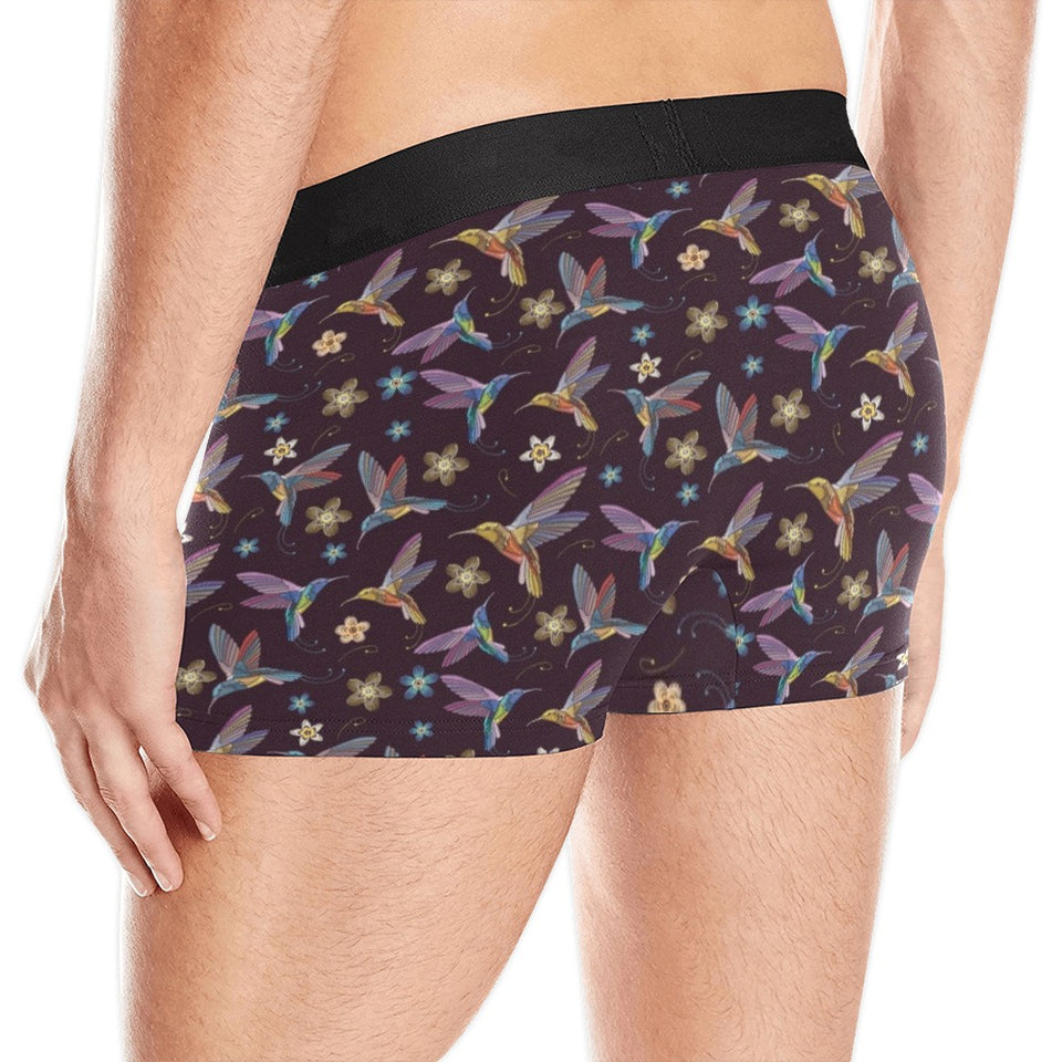 Hummingbird Pattern Print Design 04 Men's All Over Print Boxer Briefs Men's Underwear