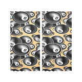 Billiard Ball Pattern Print Design 04 Gauze Curtain