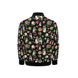 Raccoon watermelon pattern Kids' Boys' Girls' Bomber Jacket