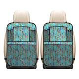 Surfboard Pattern Print Design 05 Car Seat Back Organizer
