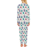 Tea pots Pattern Print Design 05 Women's All Over Print Pajama Set