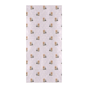 Yorkshire Terrier Pattern Print Design 02 Beach Towel