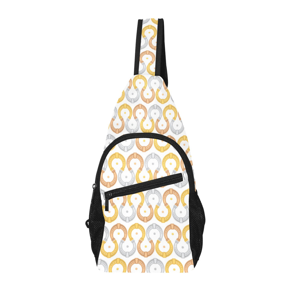 Horseshoes Pattern Print Design 03 All Over Print Chest Bag